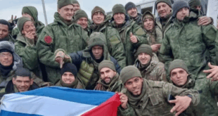 Soldados cubanos en Ucrania