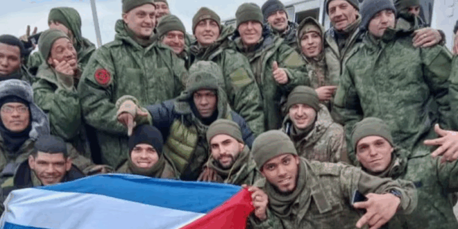 Soldados cubanos en Ucrania