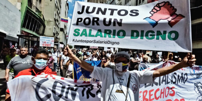 Sindicalistas venezolanos