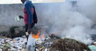 basura ardiendo en La Habana